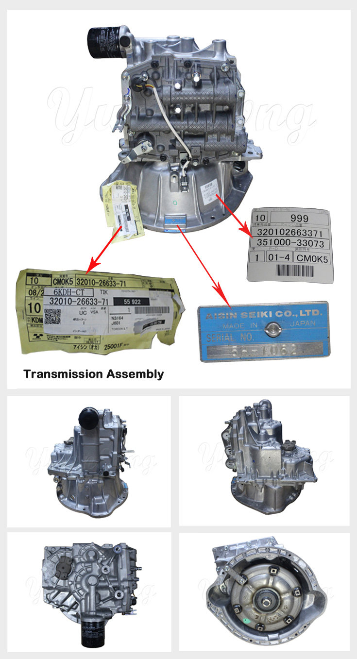 Toyota Aisin 8FD10-30 Transmission Assembly 32010-26633-71