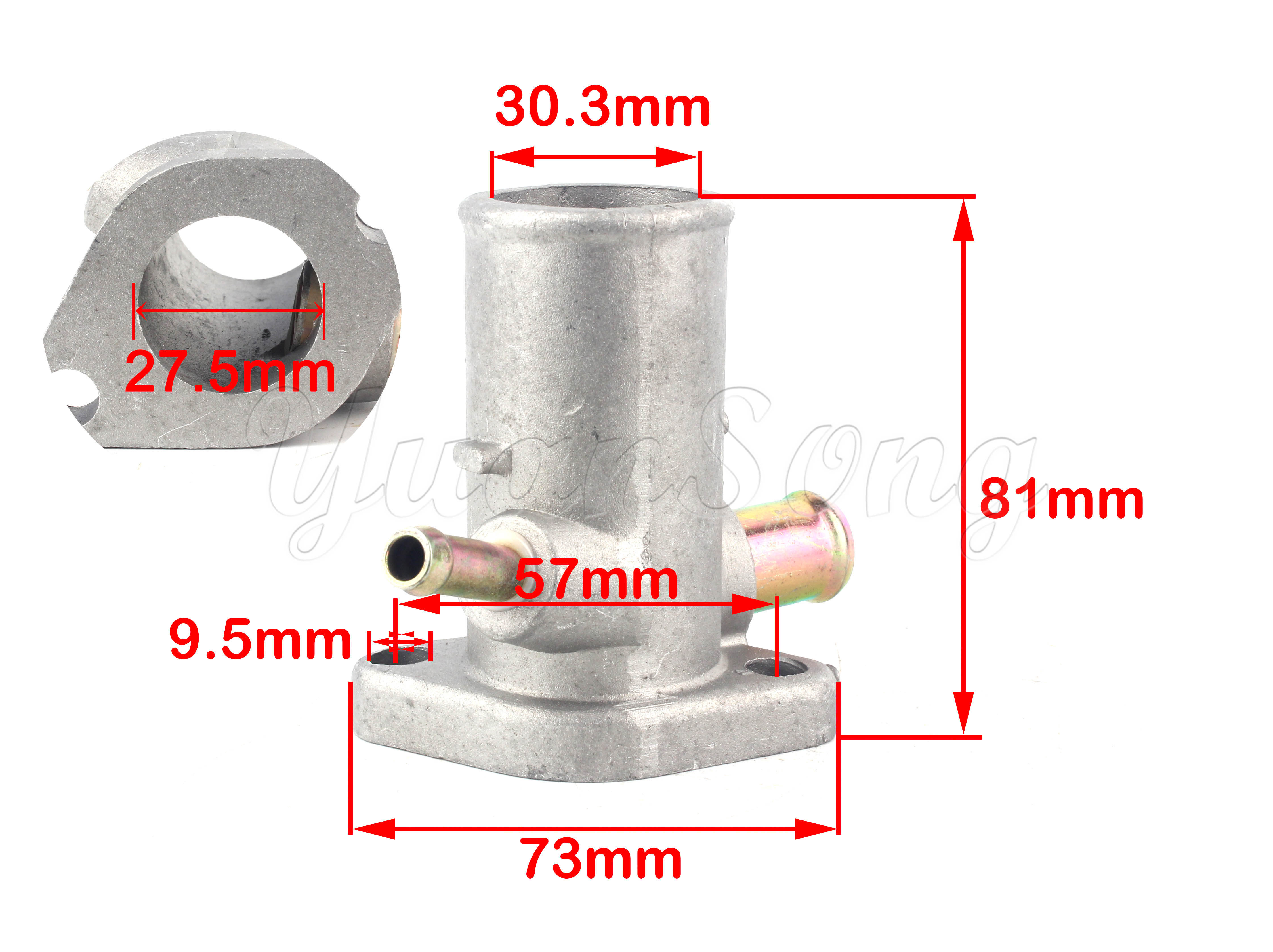 4Y Cylinder head water pipe