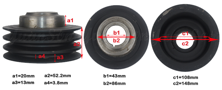 Nissan forklift TD27 Crankshaft Pulley 13203-40K02