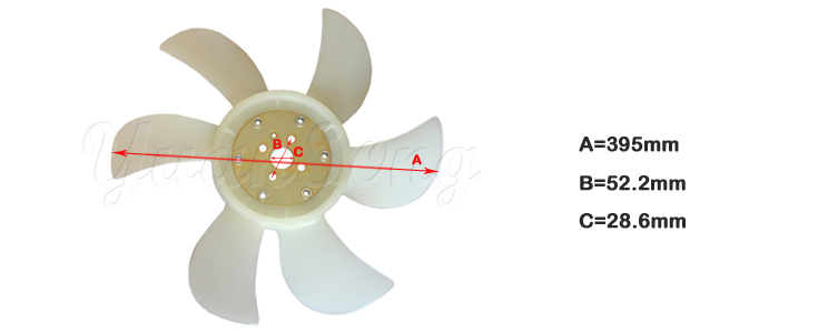 FNW-002 Aisin Fan Blade Toyota 2Z Fan Blade 16361-23860-71